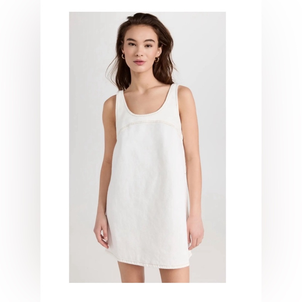 Frame Scoop Neck Mini Dress